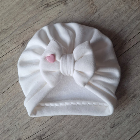 LIMITED EDITION Turban heart beancup pink Knot, simple or buns in 3 colors mesh fabric